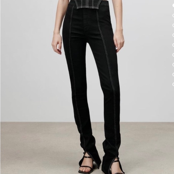 Zara split hem jeans Size 4 - Picture 3 of 6